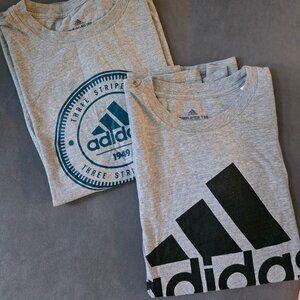 2  Big Kids Adidas Shirts